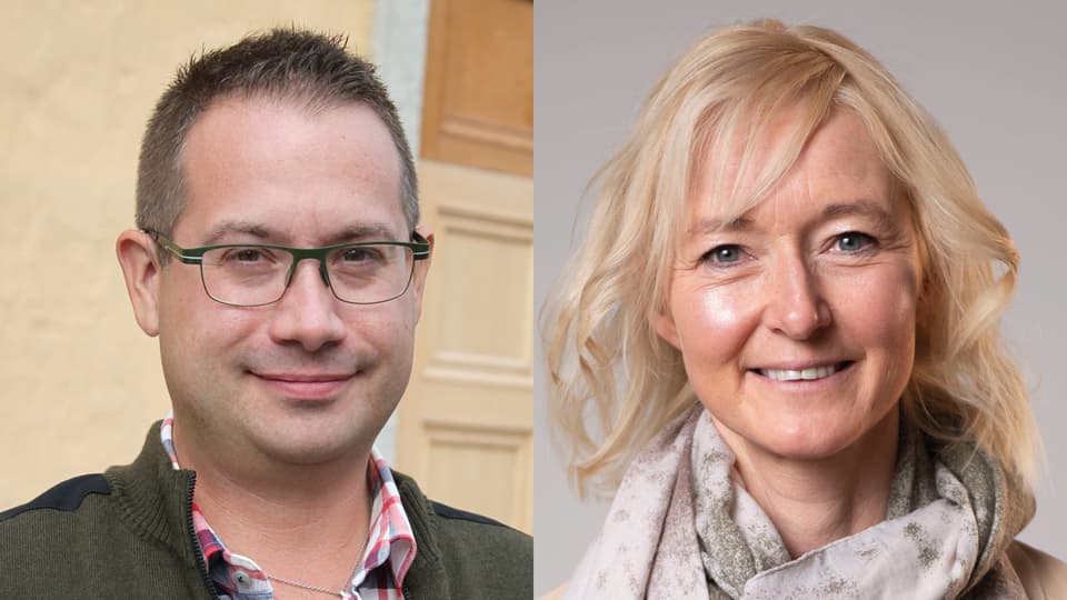 Porträttbild av en man och en kvinna